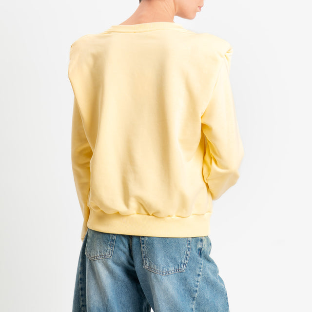 Dixie-Felpa con spalline - giallo