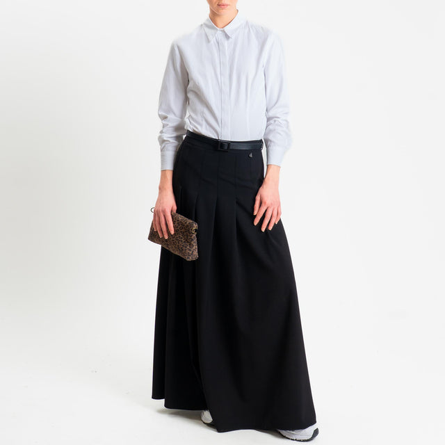 Dixie-Gonna pieghe con cintura - nero