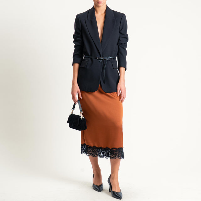 Dixie-Gonna con pizzo elastico - coccio