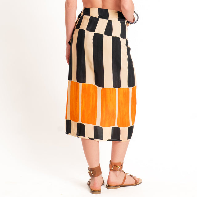 Dixie-Gonna portafoglio fantasia - beige/nero/orange