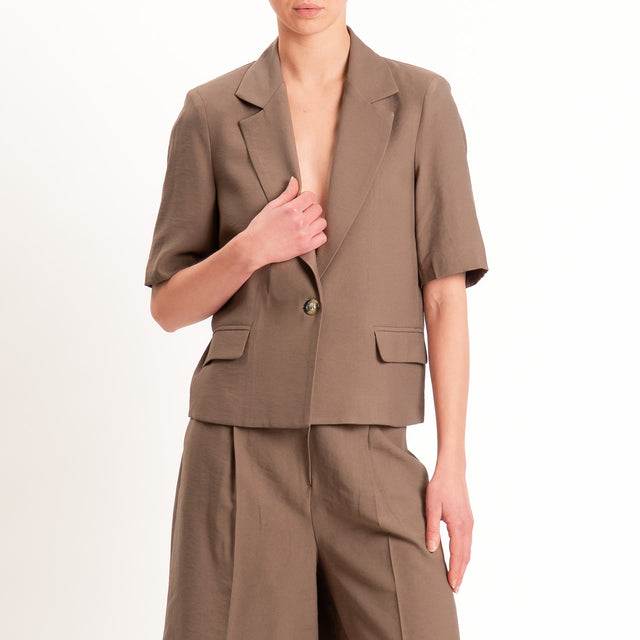 Dixie-Completo giacca +bermuda - cioccolato