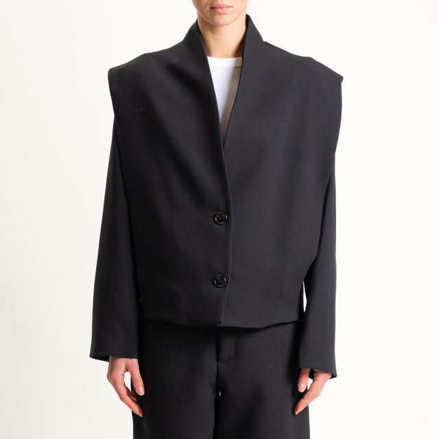 Dixie-Giacca con spalle destrutturate - nero