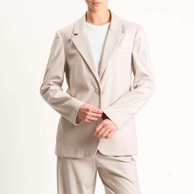 Dixie-Completo giacca e pantalone in flanella - gesso