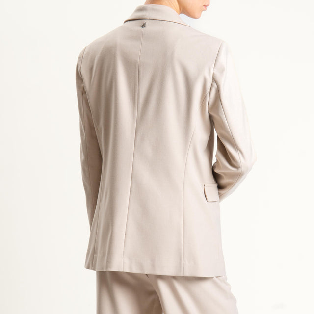 Dixie-Completo giacca e pantalone in flanella - gesso