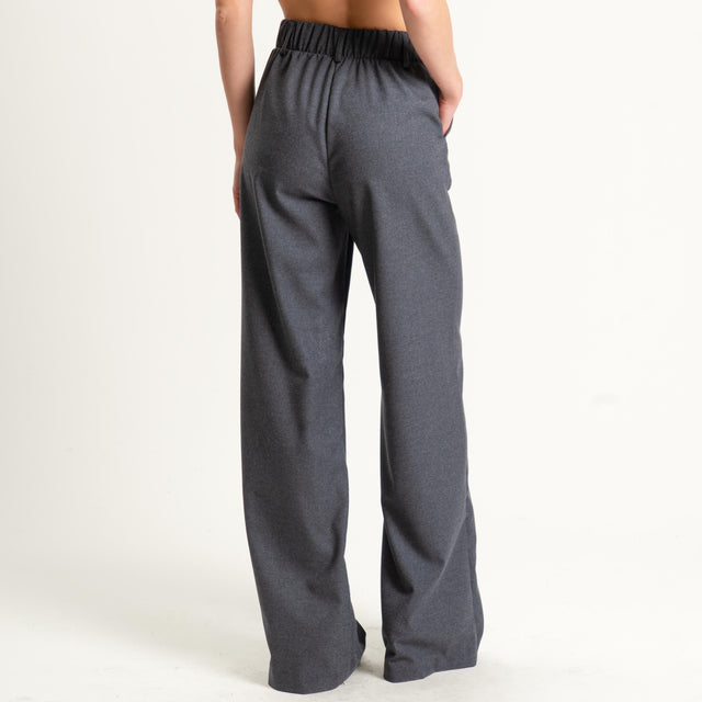 Dixie-Completo giacca e pantalone in flanella - antracite