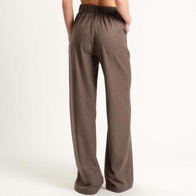 Dixie-Completo giacca e pantalone in flanella - tortora
