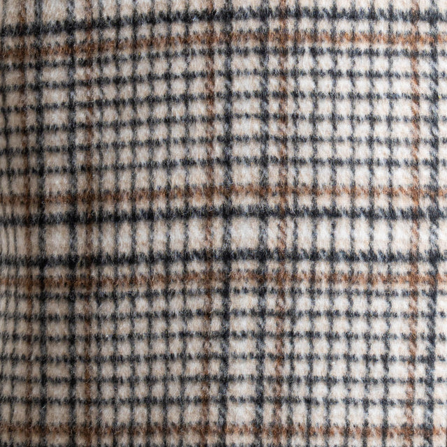 Dixie-Giacca oversize fantasia con spille - latte/moro/nero