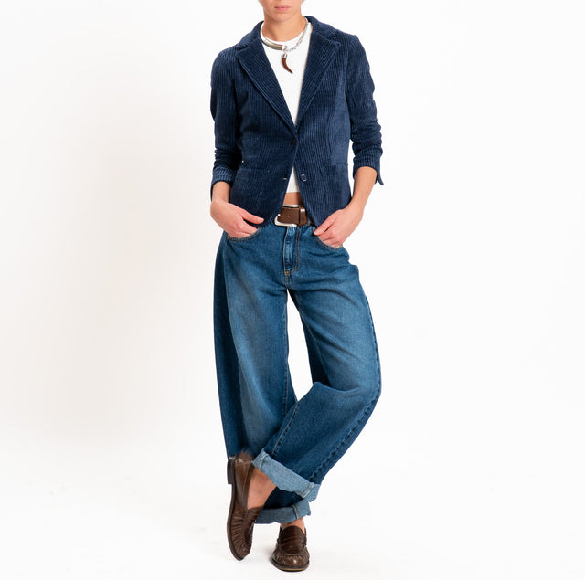 Dixie-Giacca velluto 500 righe - blu