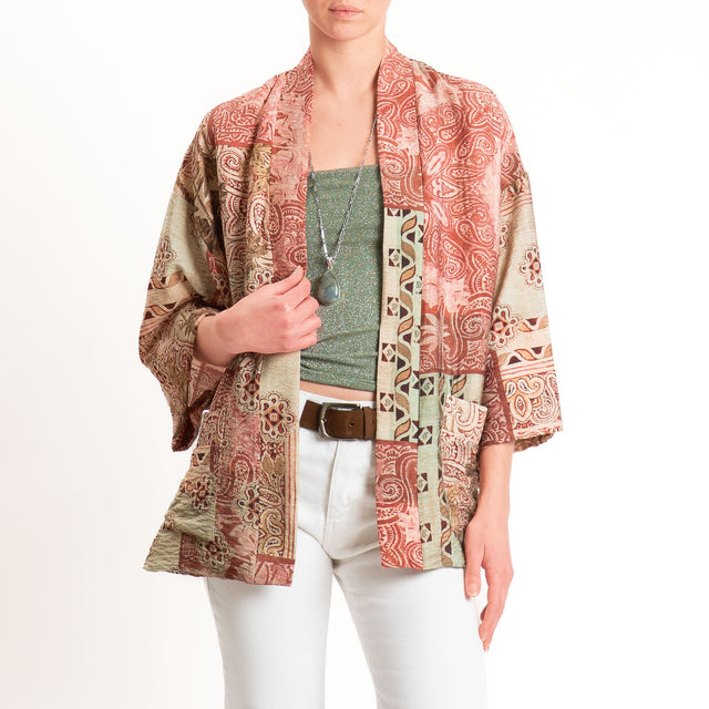 Dixie-Kimono fantasia - beige/india/acqua