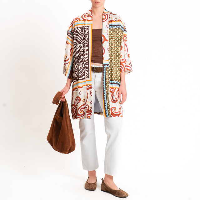 Dixie-Kimono fantasia - burro/india/choco