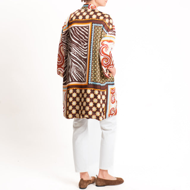Dixie-Kimono fantasia - burro/india/choco