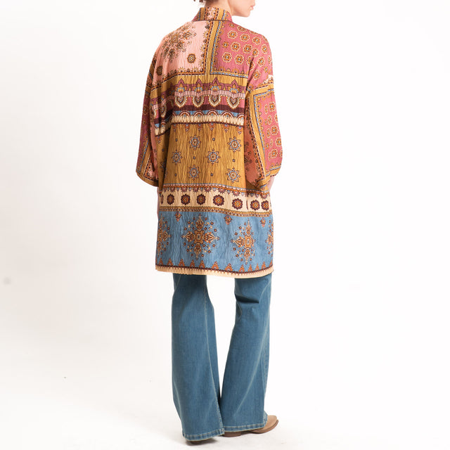 Dixie-Kimono fantasia con tasche - peach/orca/jeans