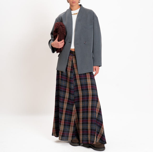 Dixie-Double crêpe bomber jacket - grey