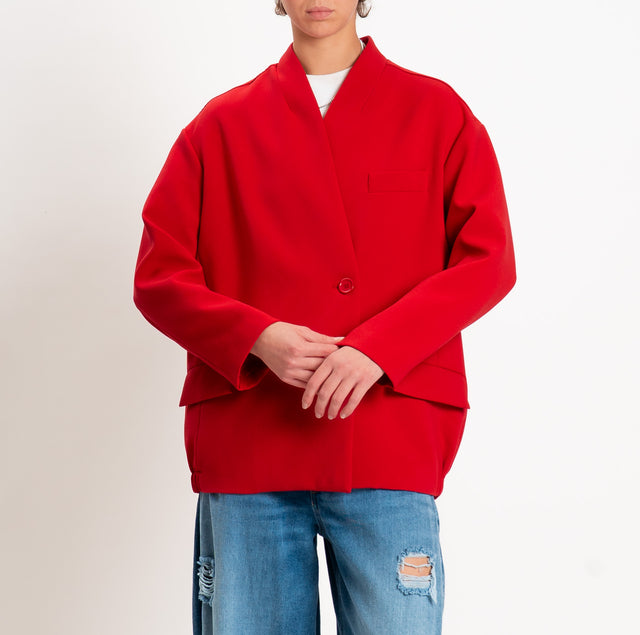 Dixie-Giacca bomber doppio crêpe - rosso