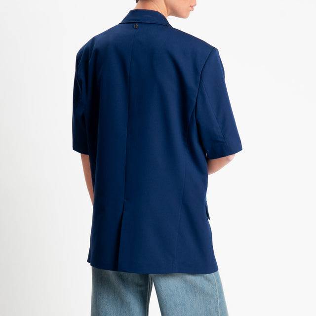 Dixie-Giacca un bottone mezza manica - blu