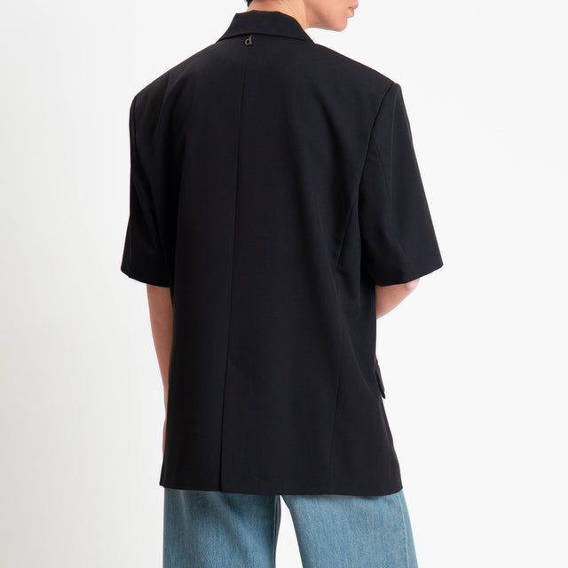 Dixie-Giacca un bottone mezza manica - nero