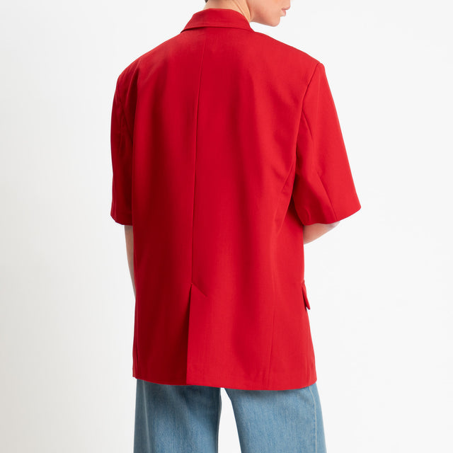 Dixie-Giacca un bottone mezza manica - rosso