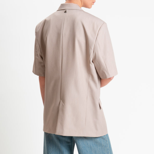 Dixie-Giacca un bottone mezza manica - beige