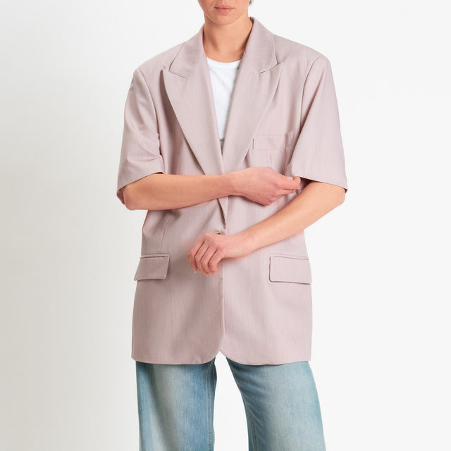 Dixie-Giacca un bottone mezza manica - rosa