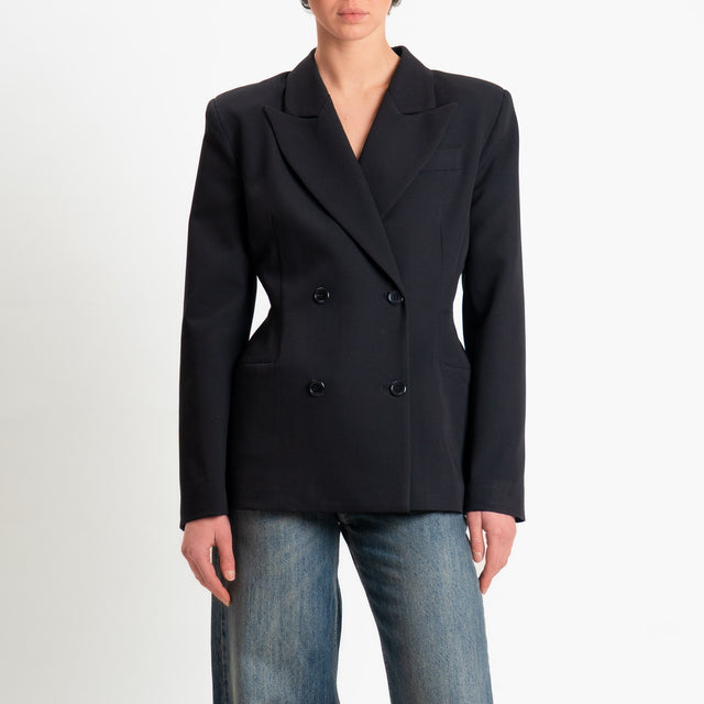 Dixie-Giacca doppiopetto strutturata - nero