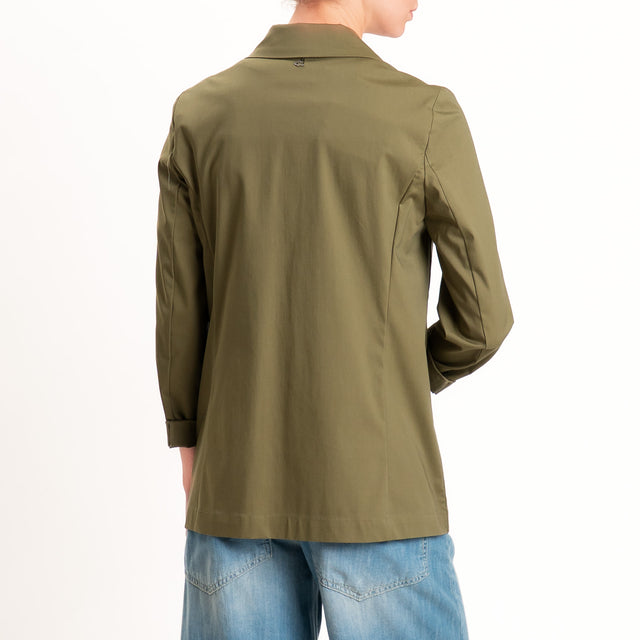 Dixie-Giacca un bottone elasticizzata - salvia