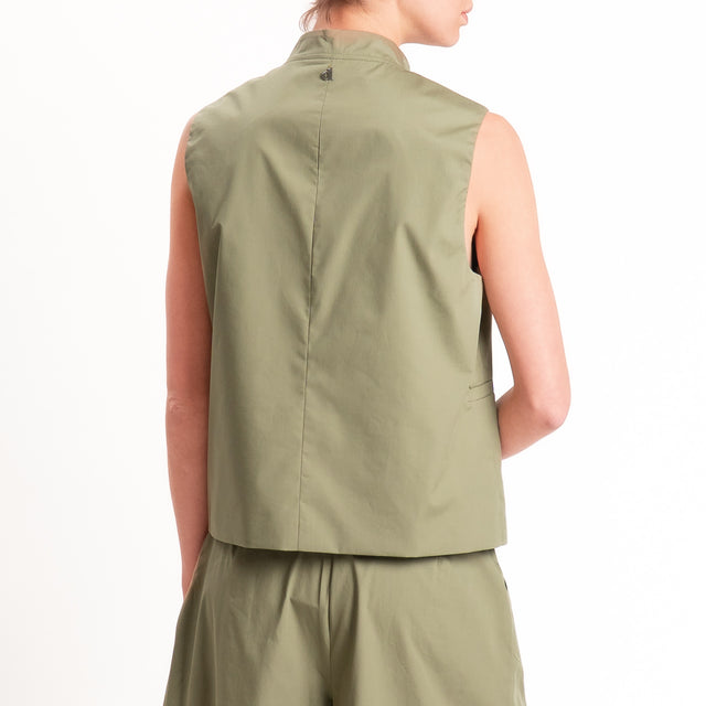 Dixie-Completo gilet + pantalone - salvia