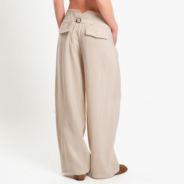 Dixie-Completo casacca+pantaloni tessuto manopesca - sabbia