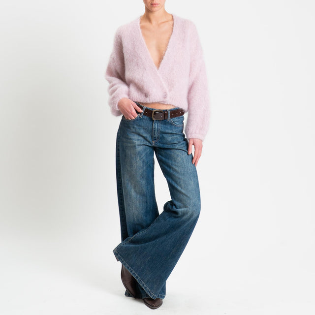 Dixie-Cardigan mohair - rosa chiaro