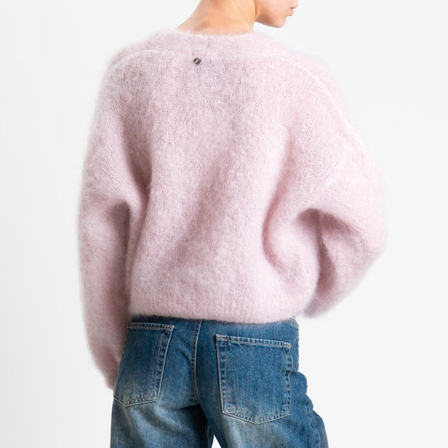 Dixie-Cardigan mohair - rosa chiaro