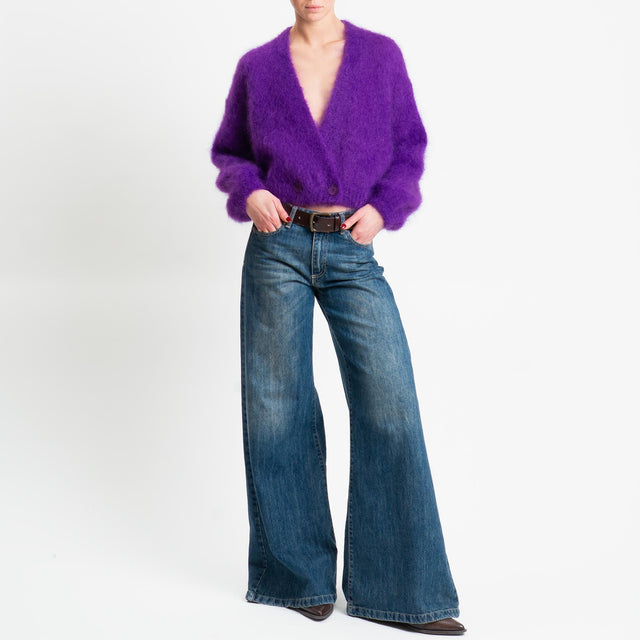 Dixie-Cardigan mohair - viola