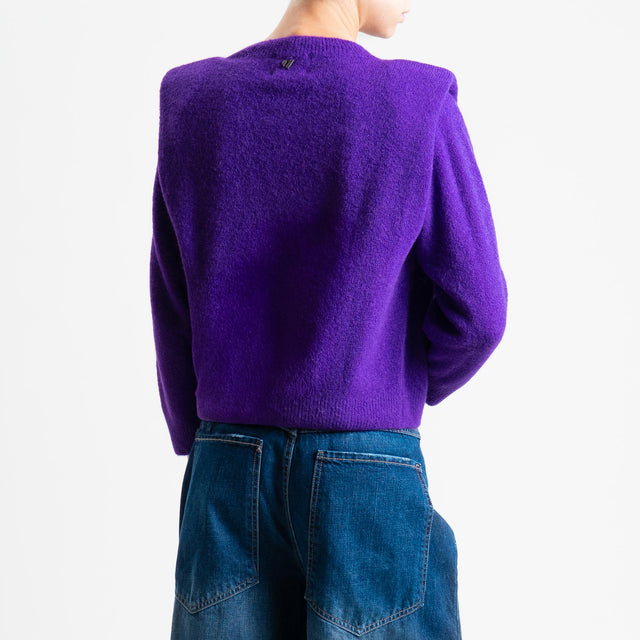 Dixie-Maglia con spalline baby alpaca - viola