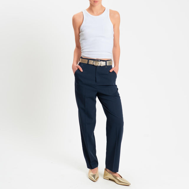 Dixie-Pantalone tasche francese - blu