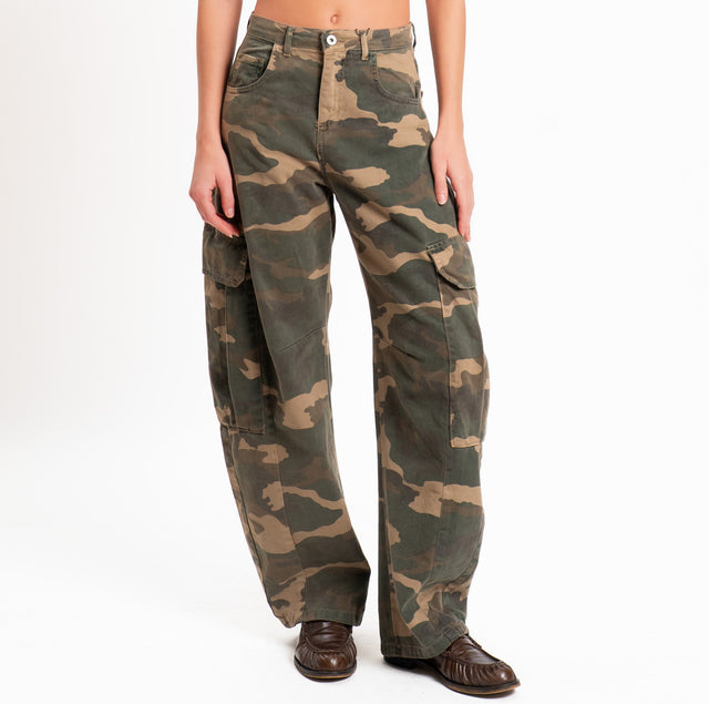 Dixie-Pantalone cargo camouflage - militare/moro/sand