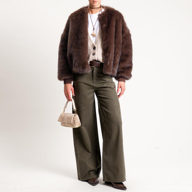 Dixie-Jeans wide leg drill elasticizzato - militare