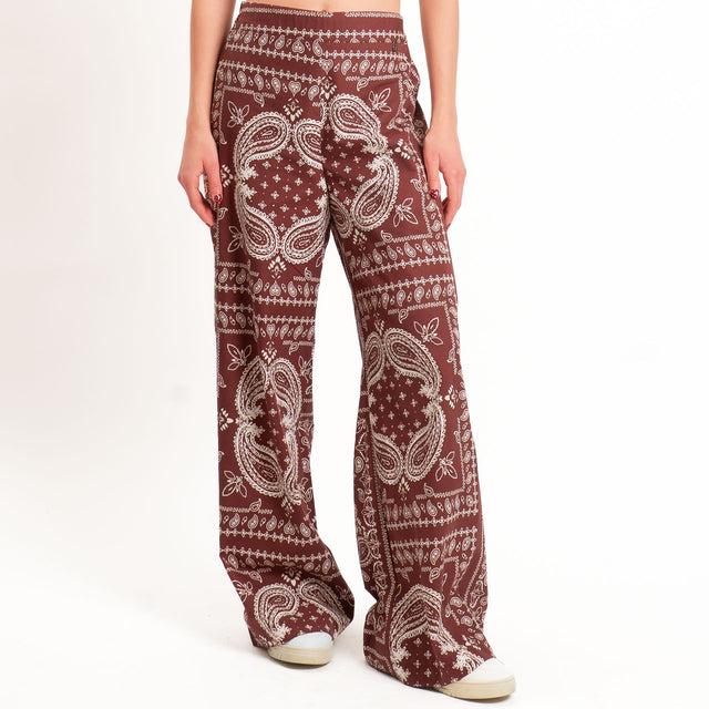 Dixie-Pantalone fantasia bandana - Bordeaux