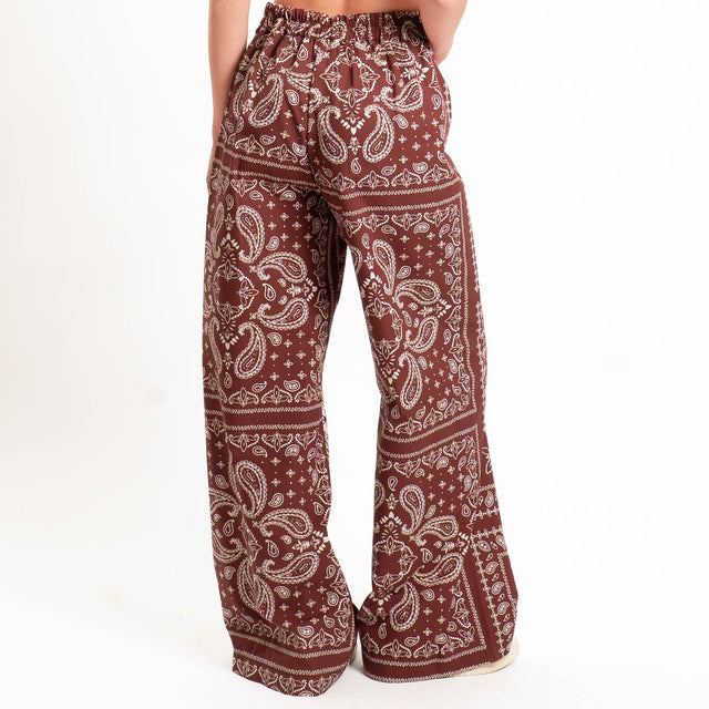 Dixie-Pantalone fantasia bandana - Bordeaux