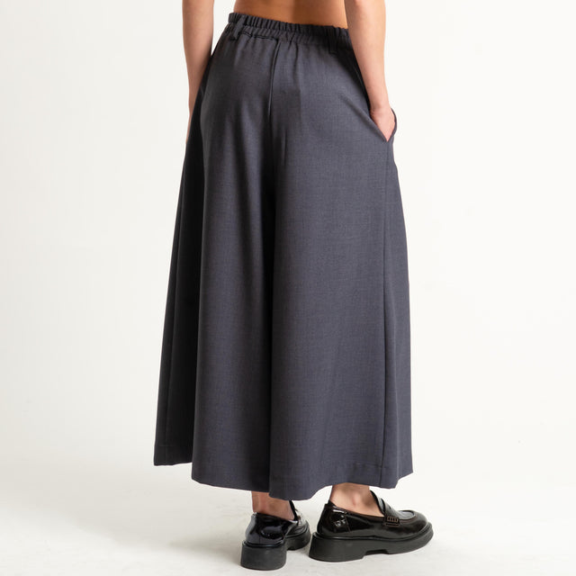 Dixie-Pantalone elastico dietro con pinces - antracite