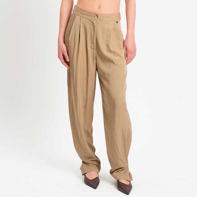 Dixie-Pantalone balloon con pinces - miele