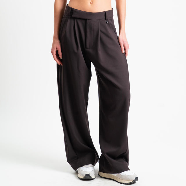 Dixie-Pantalone con pinces - moro