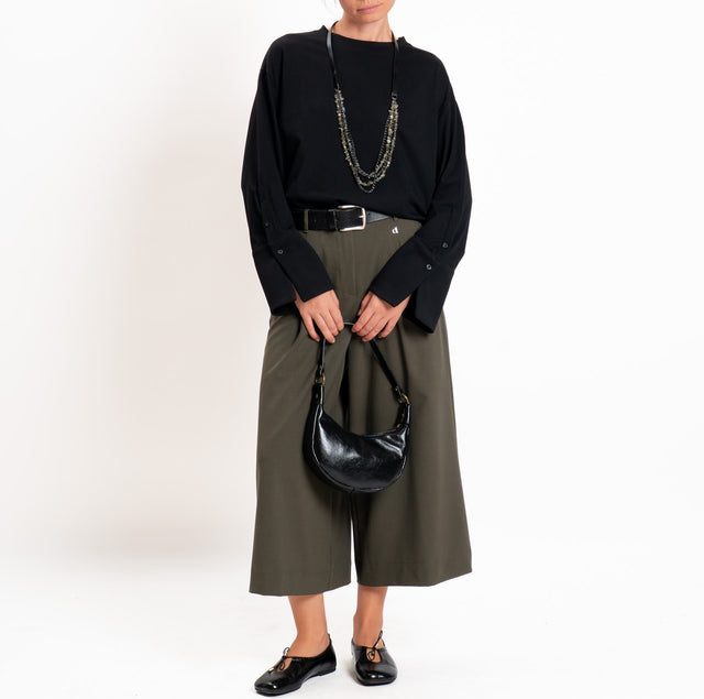 Dixie-Pantalone cropped - militare