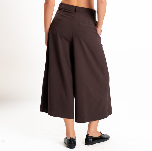 Dixie-Pantalone cropped - moro