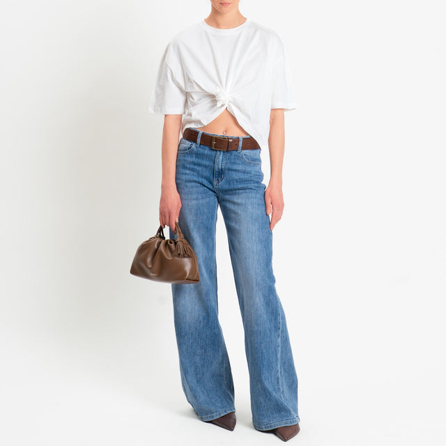 Dixie-T-shirt in cotone - panna