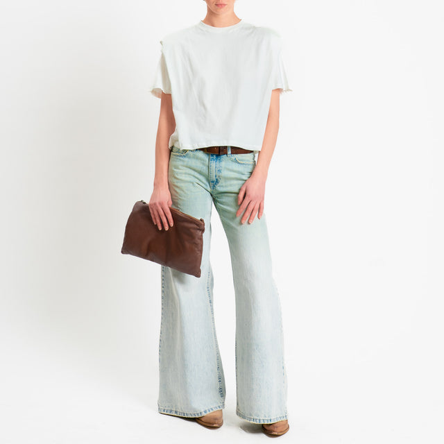 Dixie-T-shirt con spalline - bianco