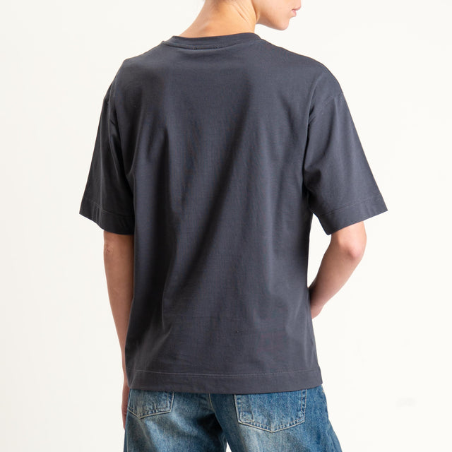 Dixie-T-shirt "I LOVE ROCK N'ROLL" - piombo