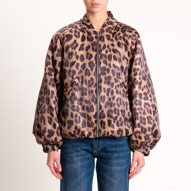 Dixie-Bomber animalier - beige/moro