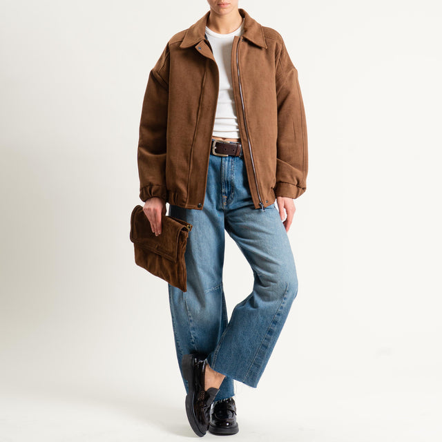 Dixie- Bomber imbottito - castagna