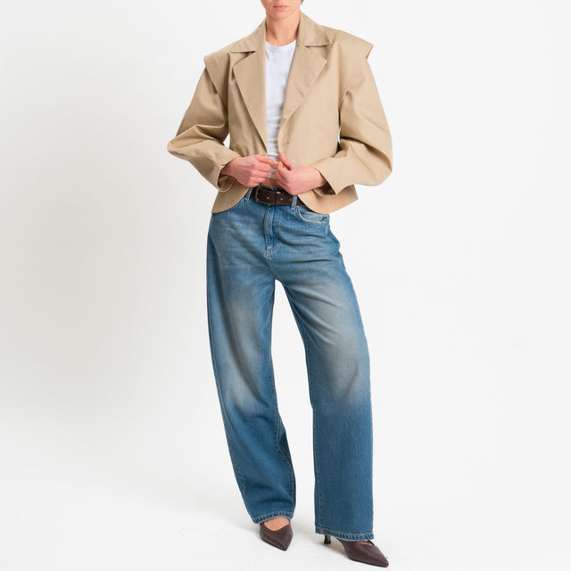 Dixie-Giacca spalline con riprese - beige