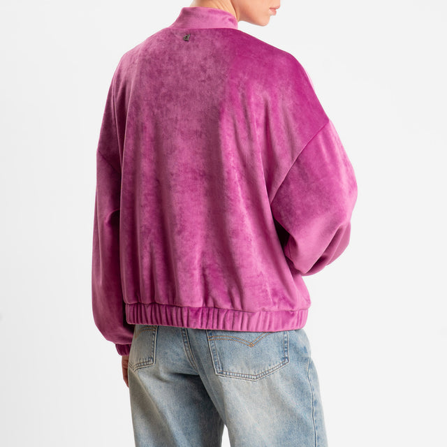 Dixie-Bomber mandarin in ciniglia - fucsia