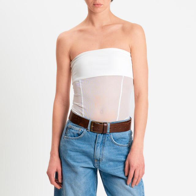 Haveone-Body doppio tessuto a fascia - panna