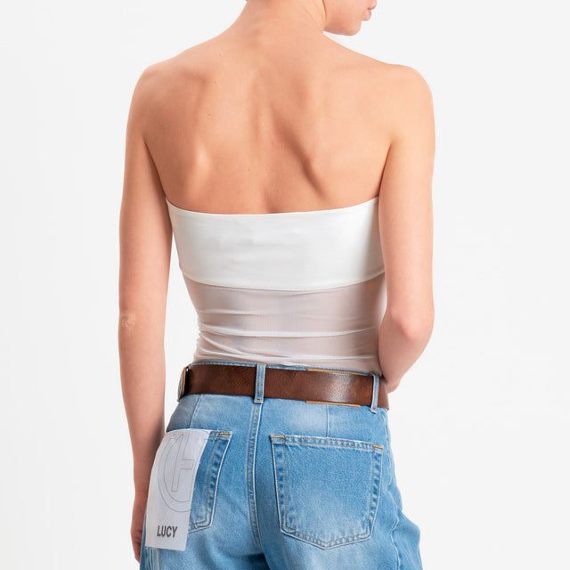 Haveone-Body doppio tessuto a fascia - panna